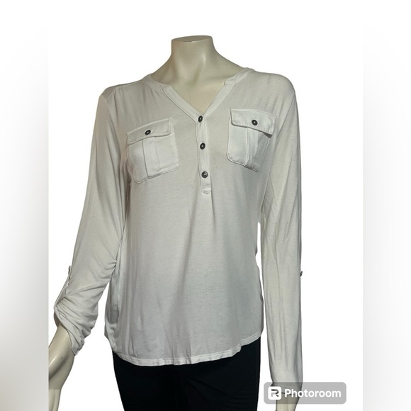 A New Day White Top Sz Med - Picture 1 of 6